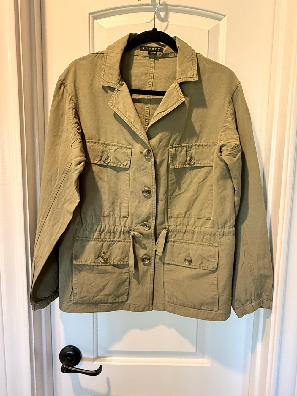 Theory Olive Utility Jacket, L